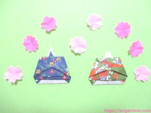 折り紙で雛人形の作り方 簡単に子供でも3月の雛飾りが作れます
