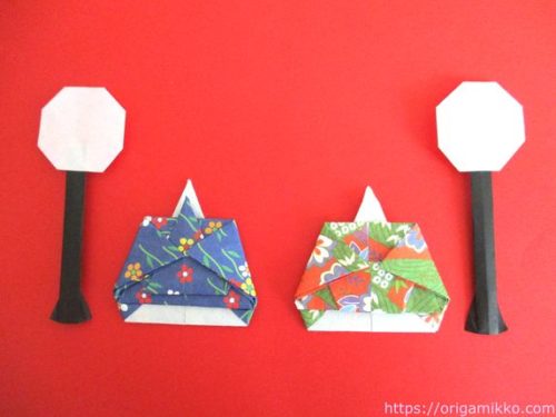 折り紙でお雛様のぼんぼりの作り方 簡単に子供でもひな祭りの3月の飾りが製作できます おりがみっこ
