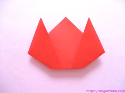 折り紙でチューリップの作り方 簡単に幼稚園の子供でも作れます おりがみっこ