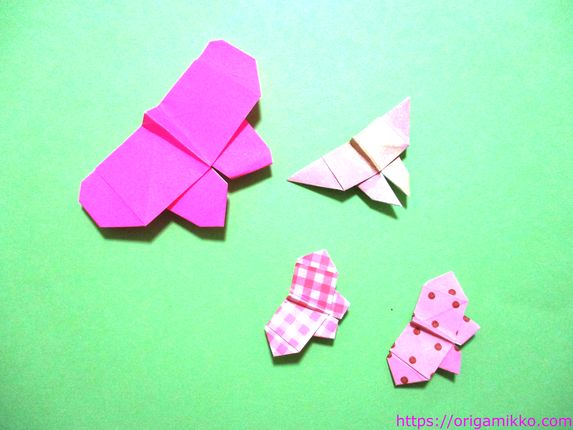 折り紙でちょうちょの簡単 かわいいな作り方 平面で子供にもおすすめです 幼稚園や保育園の保育製作にも おりがみっこ