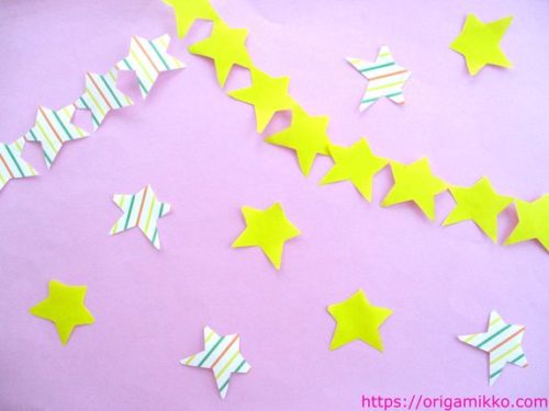 七夕飾り折り紙の簡単でおしゃれでかわいい作り方 幼児でも作れます おりがみっこ