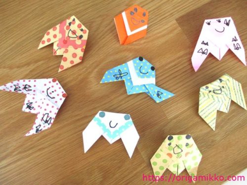 セミの折り紙の折り方 簡単に子供でも立体の蝉が3種類作れます おりがみっこ