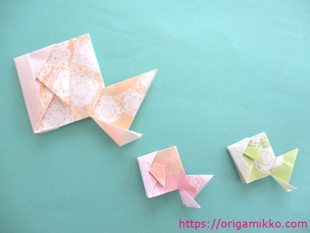 折り紙で金魚の折り方 平面や立体で簡単に子供でもかわいく作れます