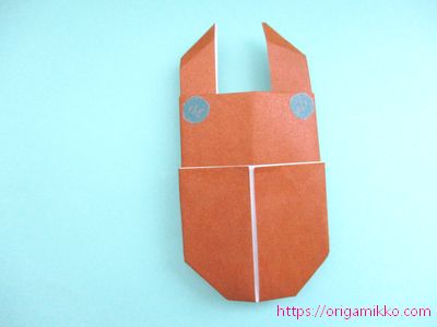 クワガタの折り方 折り紙で簡単に子供でも一枚で作れる作り方 幼稚園や保育園の幼児にもおすすめ おりがみっこ