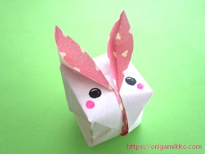 うさぎ 折り紙 全身 平面 十五夜の折り紙の簡単な作り方 幼児でもかわいいお月見飾りが作れます